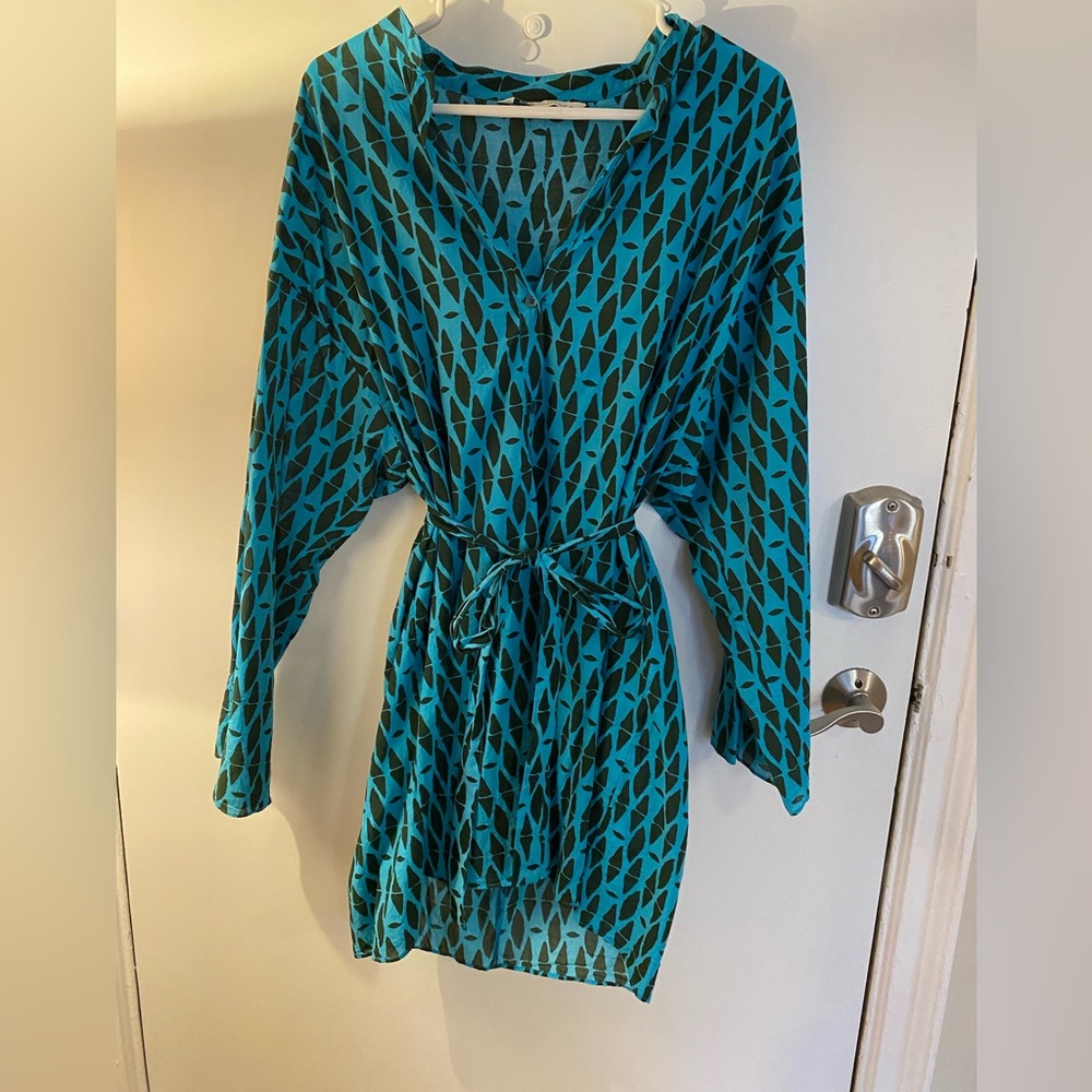 Zara Summer Dress or Cover Up in Fun Bold Pattern